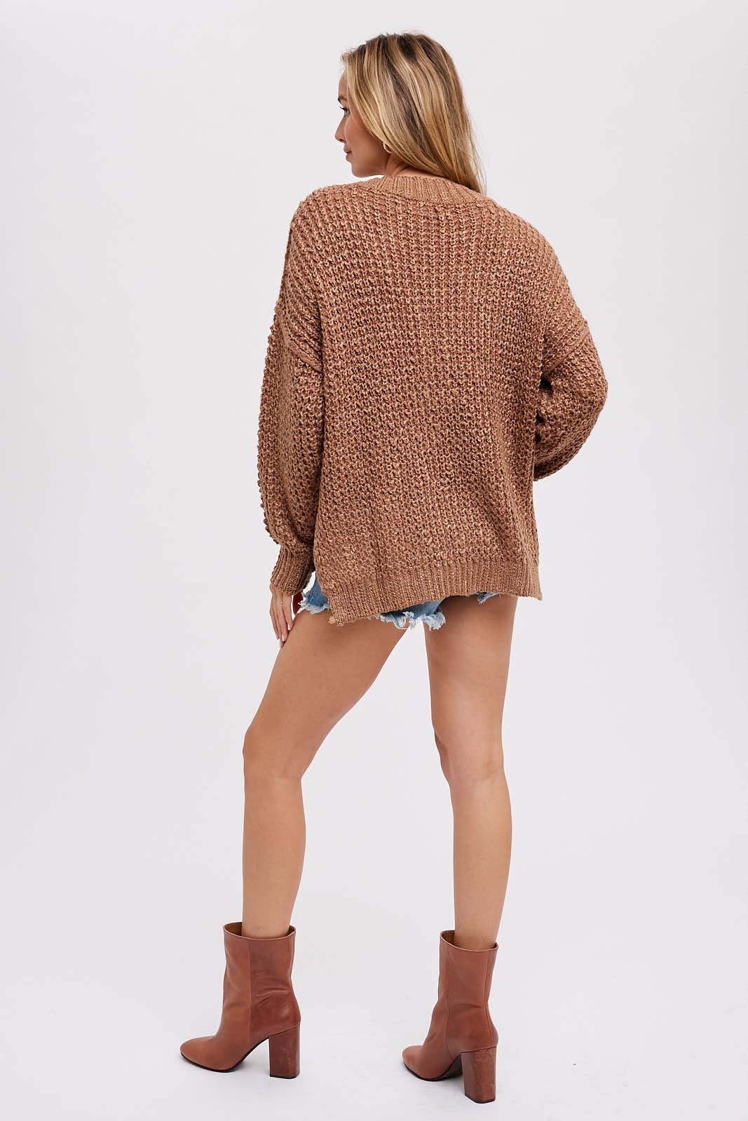Amelia Thermal Henley Sweater