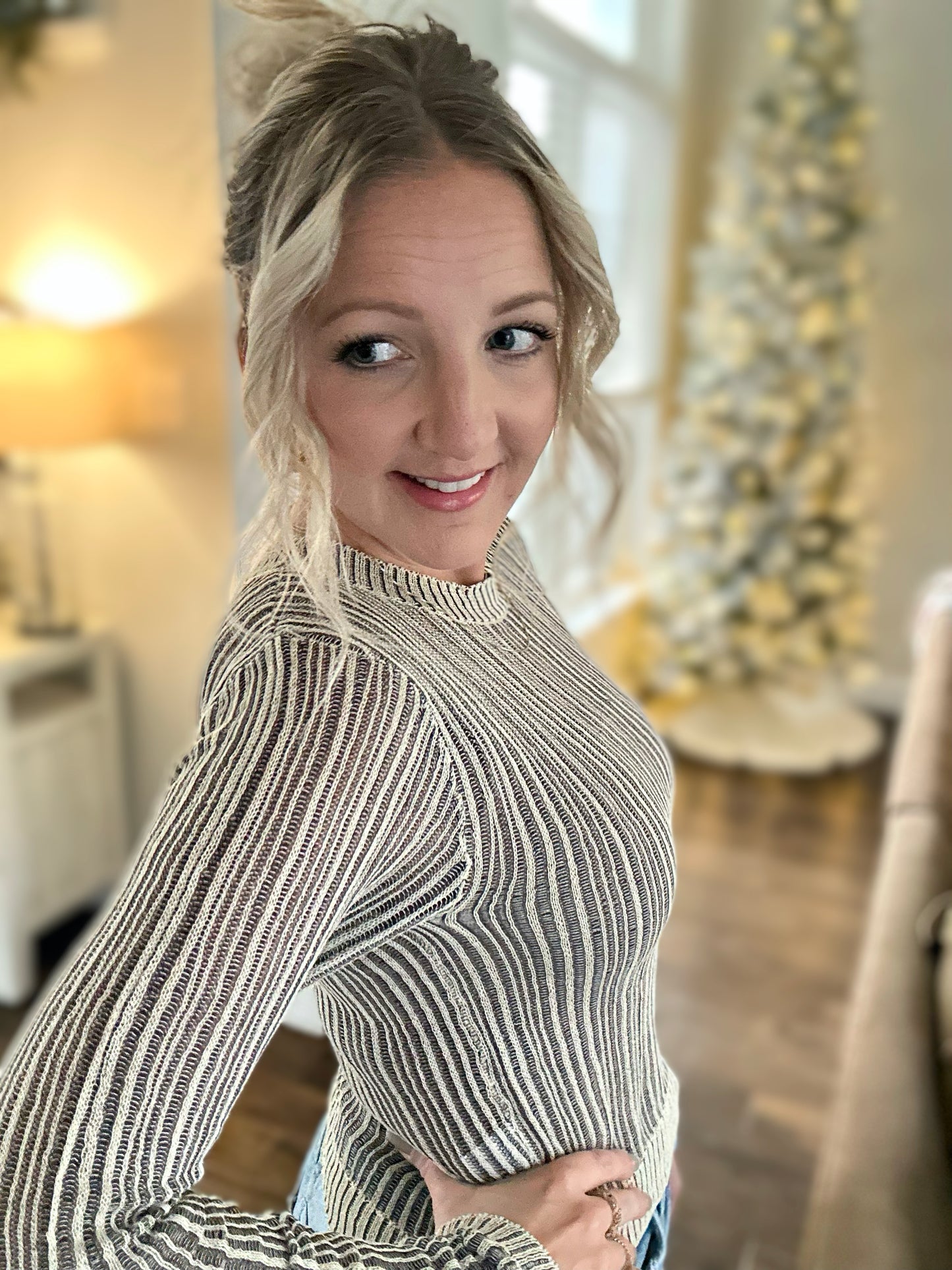 Deja Vu Ribbed Top