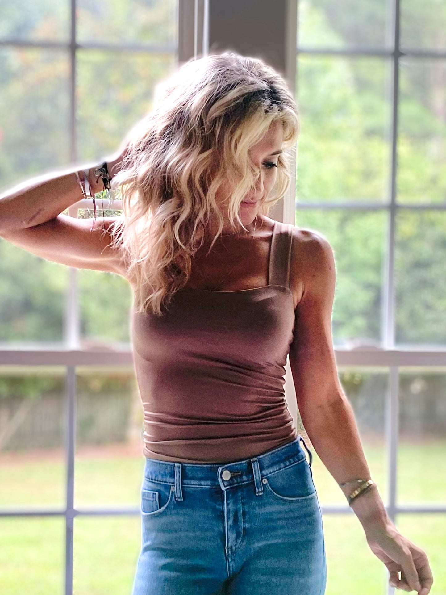 All Squared Up Square Neck Knit Top