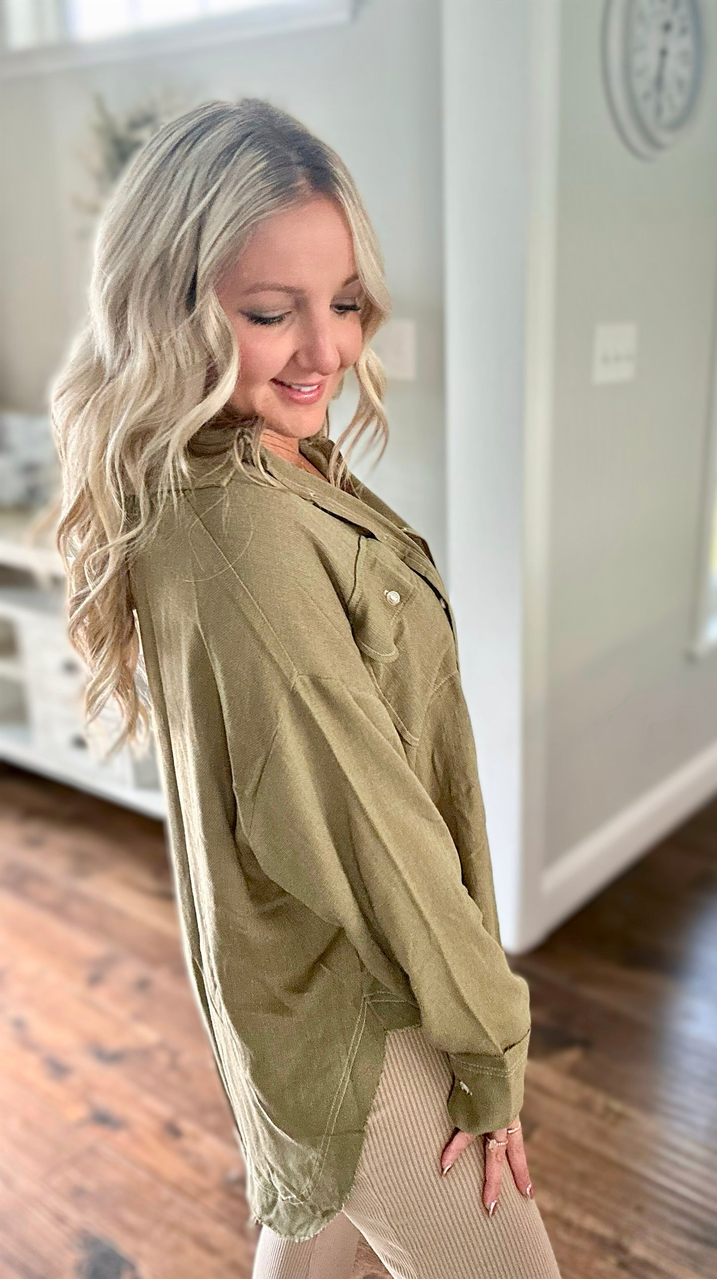 Rustic Aura Button Up Shacket