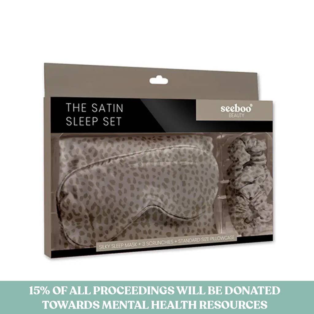 Satin Sleep Set (Leopard)