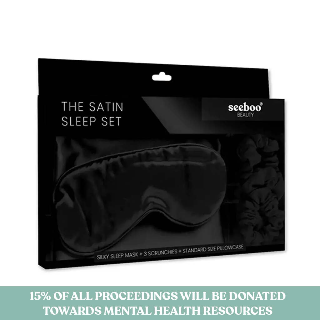 Satin Sleep Set (Black)