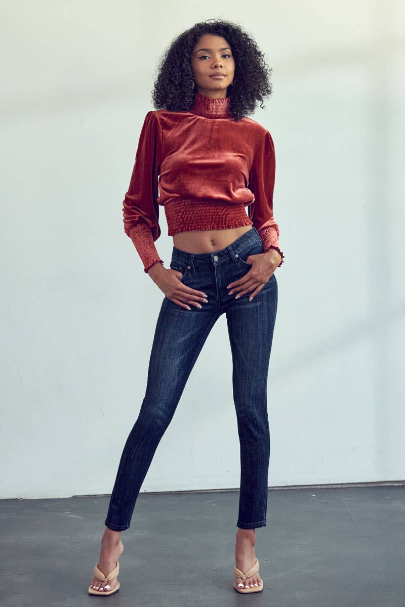 Kan Can Mid Rise Super Skinny Jeans