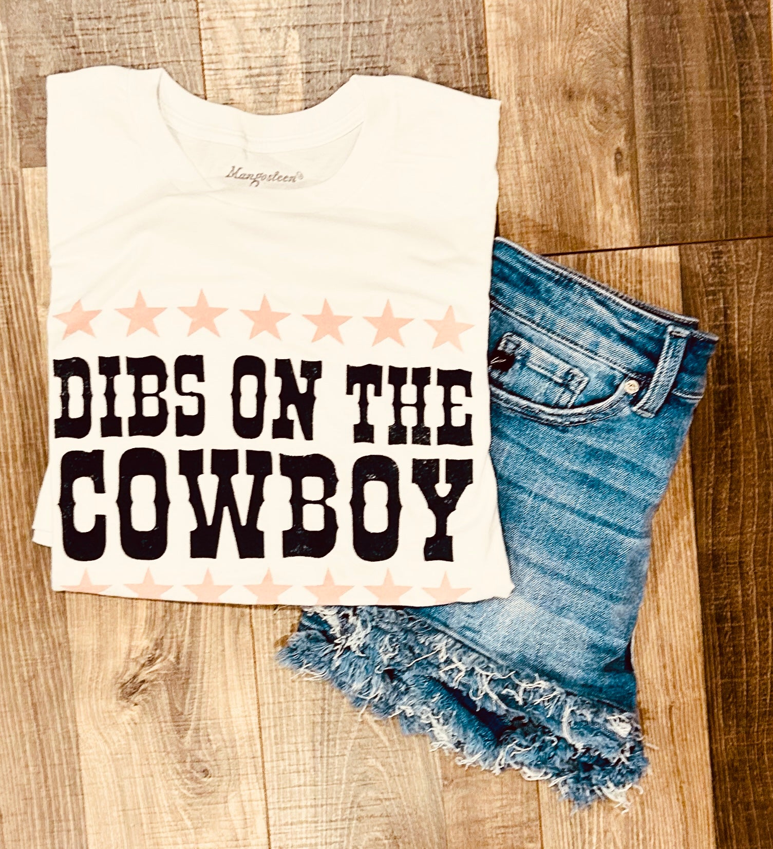 Dibs On The Cowboy Lover Gift For Her Country Western Vacation Tee