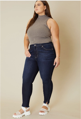 Kan Can Plus Size High Rise Skinny Jeans