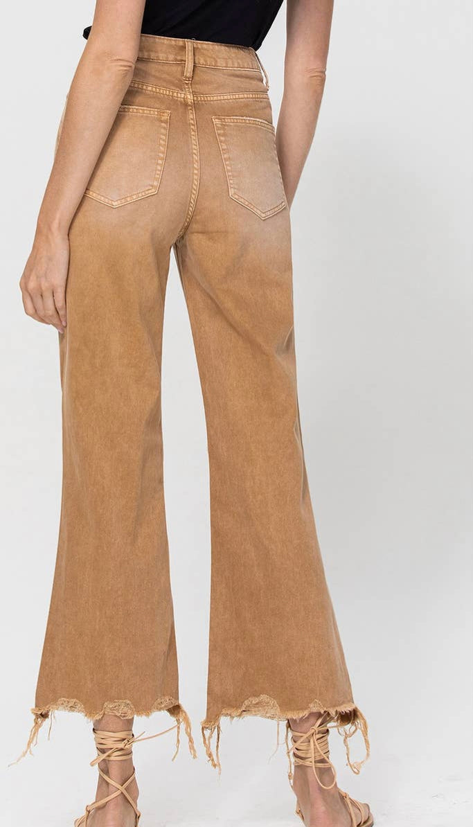 Mariah 90s Vintage Crop Flare Jeans