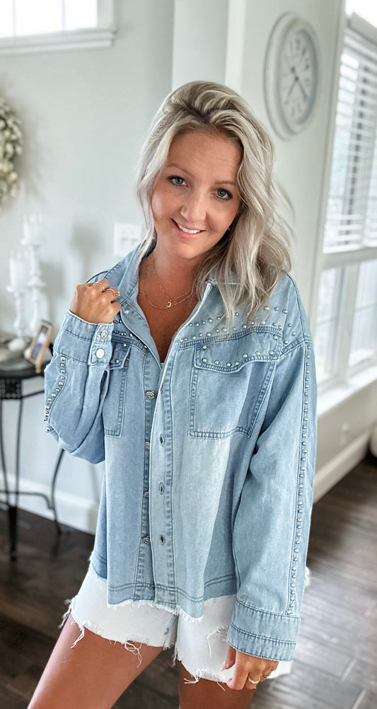 Kelsea Studded Button Down