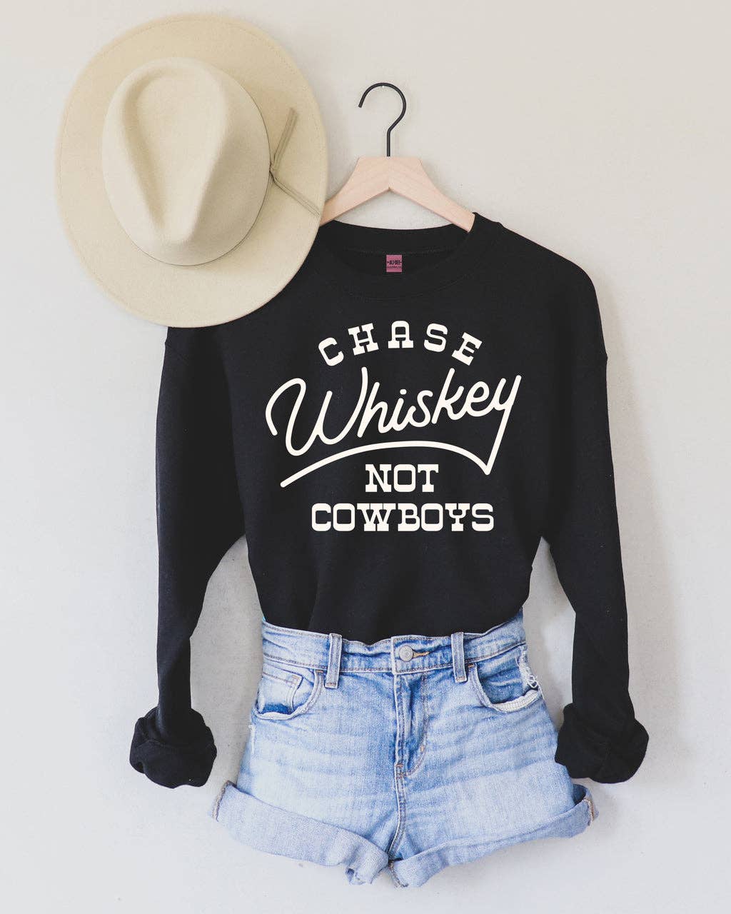 Chase Whiskey Not Cowboys Sweatshirt